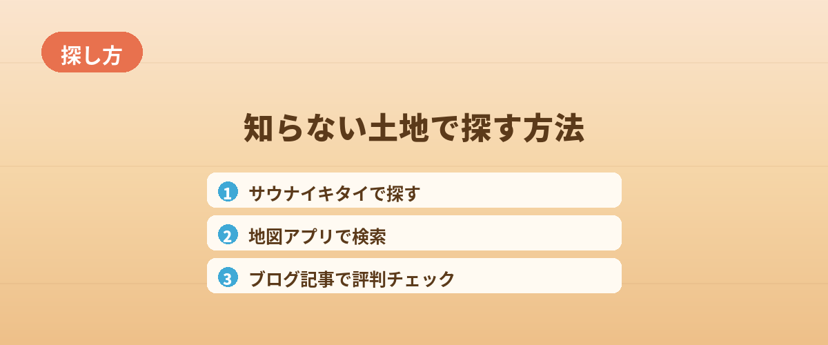 知らない土地でサウナを探す具体的な方法